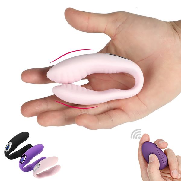 Silicone U Type Vibrateur G Spot Clitoris Stimuler Vibrateur Sex Toy Pour Femmes Érotique Adulte Sex Toy Pour Couple Femme Se Masturber 240129