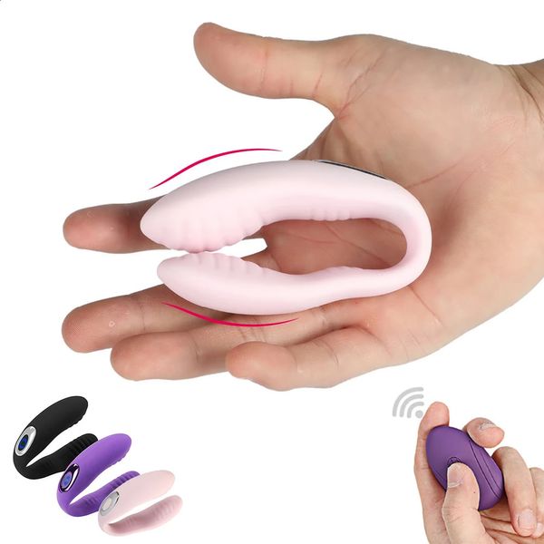 Silicone U Type Vibrateur G Spot Clitoris Stimuler Vibrateur Sex Toy Pour Femmes Érotique Adulte Sex Toy Pour Couple Femme Se Masturber 240130