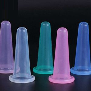 Silicone Vacuum Cupping Massage Jars Anti Cellulite Massage Facial Suction Cups Face Neck Lift Skin Scraping Guasha Anti Wrinkle Ventosas De Vacio De Silicona