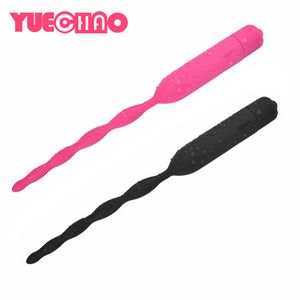 Silicone vibrant pénis cathéter urétral masturbateur mâle orgasme dispositif dilatateur Plug produits sexy jouets pour hommes