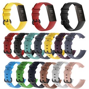 Siliconen horlogeband voor Fitbit Charge 3 Fitness Activity Tracker Smartwatch Vervanging Sportpolsband Strap1264770