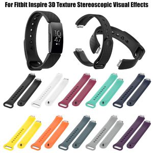 Siliconen horlogeband Polsriem voor Fitbit Inspire / Inspire HR Fitness Trackers Vervanging Armband Horloge Accessoires