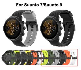 Silicone Watchband voor Suunto 7 9 Baro Smart Watch polsbandarmband voor Suunto D5 Spartan Sport Pols -band