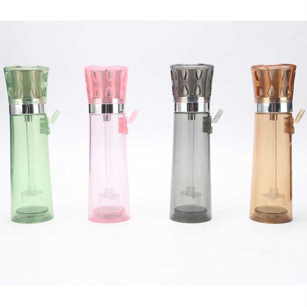 Pipe d'eau en silicone avec narguilés légers à LED acrylique shisha bongs beigne tasse de narguilé coloful bouteille en forme de bang avec bol en verre