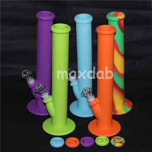 narguilés Pipes à eau en silicone Pipe de haute qualité pour fumer des bangs d'herbes sèches Bong en silicone incassable et durable USA