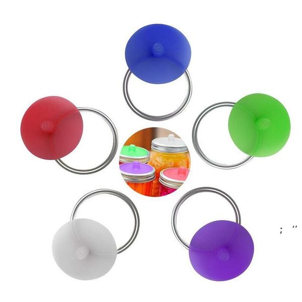 Couvercles de fermentation de fermentation sans eau Silicone Couvre une bande en acier inoxydable pour une large bocage de maçonnerie de maçonnerie de cuisine scellée Couvercle de cuisine JJD11093