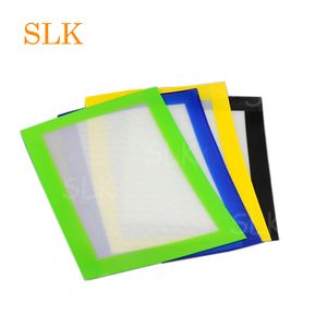 Multifunctionele Siliconen Wax Mats Square Sheets Pads Mat Barrel Drum Silicon Olie Container voor Dry Herb Potten DAB Siliconen Roken Accessoires