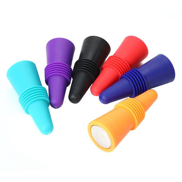 Bouchon de bouteille de vin en Silicone, anti-fuite, pour whisky, vin rouge, bière, Champagne, bouchon de bouteille plus proche, couvercle en liège, accessoires de Bar