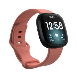 Brans de bracelet en silicone pour Fitbit Versa 4 3 Smart Watch Strap Bracelet Bands Remplacement Versa3 Sense 2 Accessoires