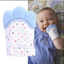 Gants de dentition de soins infirmiers gant de dentition masticables de perles de couleur de sucrerie gant de couleur sonore mitaines bébé cadeau sensoriel gant de dentition jouets
