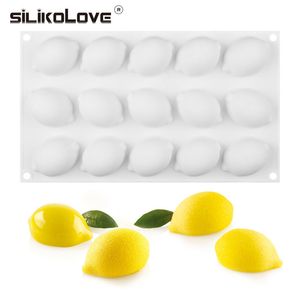 Silikolove 15 holte mini siliconen mousse cake mal halve citroen decoreren bakware 220601