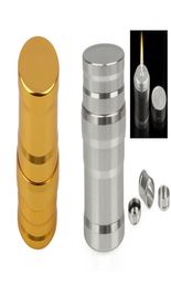 SiliverGolden Protable mini lámpara de alcohol de metal de aluminio lámpara de alcohol barata para agua plataforma petrolera bong pipe1656471