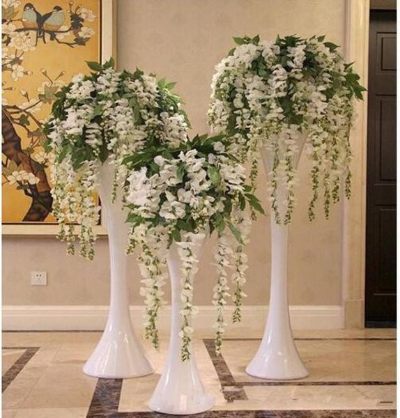 Flor de seda Flor artificial Wisteria Vine Rattan para el día de San Valentín Hogar Jardín El Boda Decoración 1412543