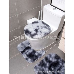 Zijden Long pluche tapijt, Toilet Three -Pally Set, Combination Floor Mat