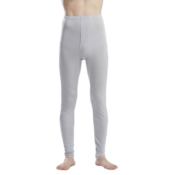 Soie hommes pantalons 100 Pure soie Jersey tricot longs Johns bas seulement hommes Legging mince sous-vêtements pantalons taille L XL XXL2975320