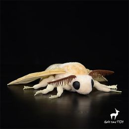 Zijde Mot Cambrian Leuke Plushie Fly Knuffels Levensechte Insect Dieren Simulatie Gevulde Pop Kawai Speelgoed Geschenken Kid 240321