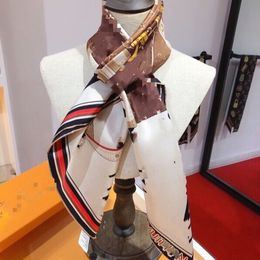 Silk Scarf Women Plaid Natural Silk Pashmina sjaals en wraps Long Bandana Echarpe Foulard Femme Square 90x90cm