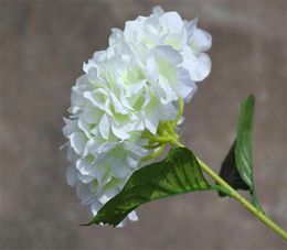Zijde enkele stam hortensia 76cm2992quot lengte kunstbloemen Europese hortensia grote bloemhoofd voor bruiloft middelpunt6733112