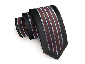 Silk Slim Men Ties Fashion 6cm Skinny Stripe Dot Floral Neck Tie pour hommes tissés Formal Wear Business Wedding Party