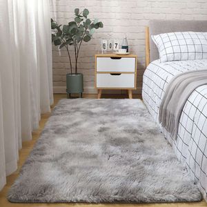Zijderol Tas geverfd Lang haar huishouden woonkamer slaapkamer bedkamer bedmoderne moderne Noordse minimalistische pluche tapijt