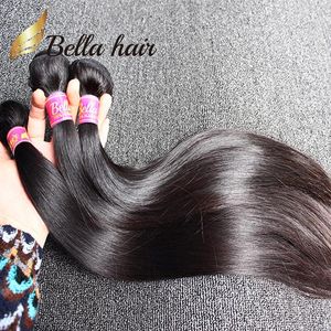 Trame de cheveux vierges péruviens raides 1 Bundle 8A Extensions de cheveux humains Remy non transformés noirs naturels Vente Tiktok