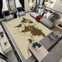 Silstar tex nautische kaart stijl tapijten voor woonkamer slaapkamer vloer keuken mat modeontwerp jonge volwassenen 210301