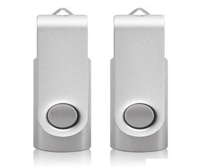 Zilver 32 GB USB 20 Flash Drives Roterende Swivel Thumb Pendrives 16 GB vouwgeheugenstick voor computer Laptop MacBook Tablet7665679