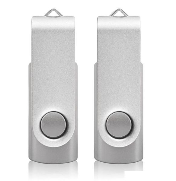 Silver 32 Go USB 20 Drives Flash Rotation Swivel Thumb Pendrives 16 Go Stick Pliant pour ordinateur portable MacBook Tablet7679524