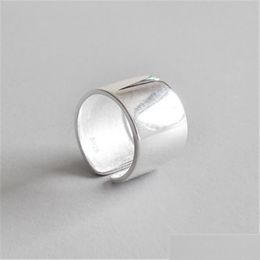 Zilver 925 Sterling Sier verstelbare vingerring voor vrouwen feestjuwelen Joyas de Plata Bijoux nieuwe mode wijd open ringen drop d dhn9l