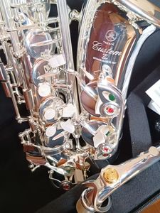 Zilver Altsaxofoon YAS-82Z Japan Merk Houtblazers Sax E-Flat Super muziekinstrument Met professionele verzending Sax Mondstuk Gift