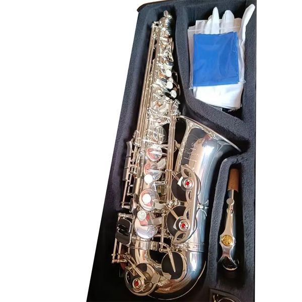 Saxofón alto plateado YAS 82Z Japón Marca Woodwind Sax E-Flat Super instrumento musical con envío profesional Sax Boquilla Regalo