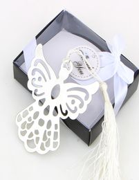 Zilveren engel bladwijzer voor doop babyshower souvenirs feest doop weggeefcadeau huwelijksgeschenken voor gasten 50 stuks geschenkdoos2568905