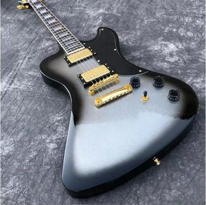 Silver Burst RD elektrische gitaar Palissander toets Mahoniehouten body Gouden hardware Gitaarra Aanpasbaar