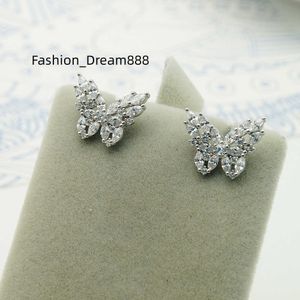 zilveren vlinder mode nieuwste trends ontworpen fijne sieraden oorbellen schattige grote nieuwe vlinder oorbellen