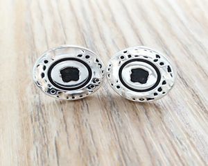 Zilveren knoppen oorbellen steden beer sieraden 925 sterling past in Europese sieradenstijl cadeau Andy Jewel 6174135004277788