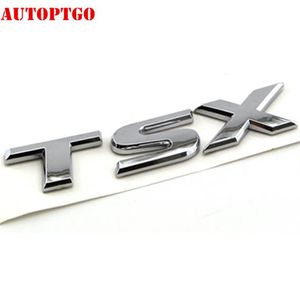 Argent voiture coffre arrière 3D lettre MDX TSX SH-AWD emblème Logo Badge autocollant pour Acura Cars2427