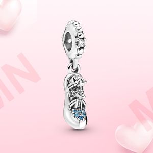 Charm de plata rata colgante de cristal joyería Original Fit Pandora Nacklace para pulsera de mujer