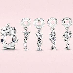 Dijes de plata, colgante de juguete para niño, original, adecuado para pulsera pandora, regalo de joyería diy para mujer