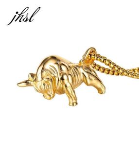 Zilveren kleur goud dier leeuw hanger ketting voor mannen roestvrijstalen ketting mode mannelijke sieraden hele kettingen 7455528