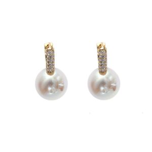 Boucles d'oreilles en perles de couleur argent pour femmes, cerceaux minimalistes de couleur or, bijoux de mode de mariage