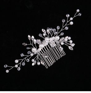 Headpieces Silver Crystal Women Headpieces Combs Bruidal Hair Accessories Bruiloft Sieraden Bruidskop Decoratie Ornament