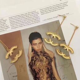 Gold Drop Earrings Designer voor dames kanaal oorrel trouwfeestontwerper Joodlry