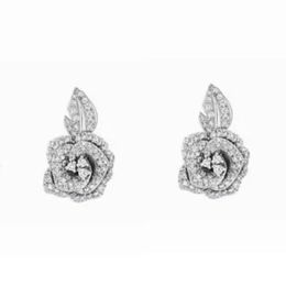 Zilveren oorbellen Stud mode etud oorbellen vrouw luxe multi -kleuren c Letter sieraden 18k diamant bruiloft geschenken sieraden ontwerper hoepel bloemen