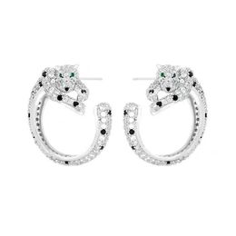 Silver Earrings Stud mode ETUD oorbellen vrouw luxe multi -kleuren c Letter sieraden 18k diamant bruiloft geschenken sieraden ontwerper Hoop ttiger vintage