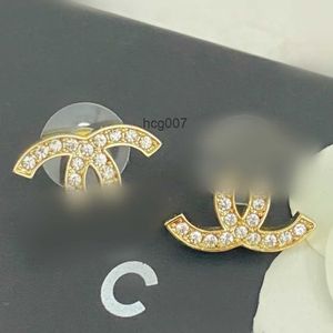 Silver Earrings Stud Fashion Woman Luxury Designer Earring Multi Colors C Letter Sieraden Women 18K Diamant Wedding Geschenken
