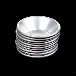 Zilveren eieren taarten mal mini zelfgemaakte taart quiche bakken pan cookies pudding mold diy bakken tools kit aluminiumlegering