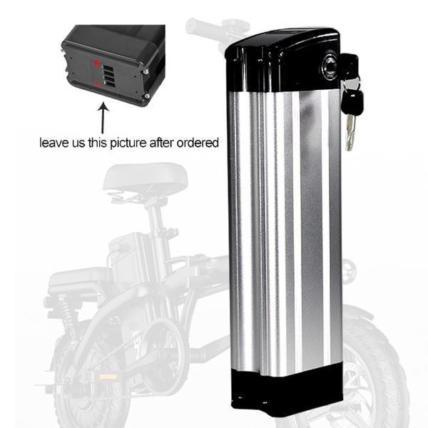 Batería Silver Fish Ebike 24V 36V 48V 60V 10Ah 12Ah 15Ah 20Ah 30Ah para G-Hybrid City Bike Bicicleta plegable E-bike Baterías