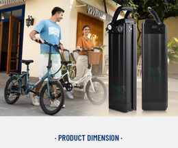 Zilveren vis ebike batterij 48V 21Ah Silverfish E Bike Batterie 18650 48 VOLT Lithium Ion Bottom Druining Electric Bicycle Batterria