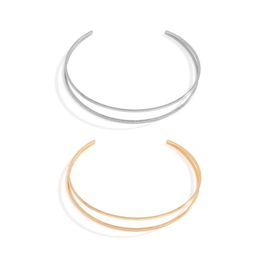 Zilveren goud armlet verstelbare bovenarm manchet minimalistische bangle vrouwen armbandarmarmband