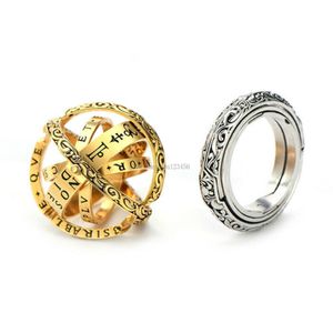 Zilveren gouden astronomische balring kantelen vouw astroscoop ring voor vrouwen Mannen mode-sieraden Will en Sandy New